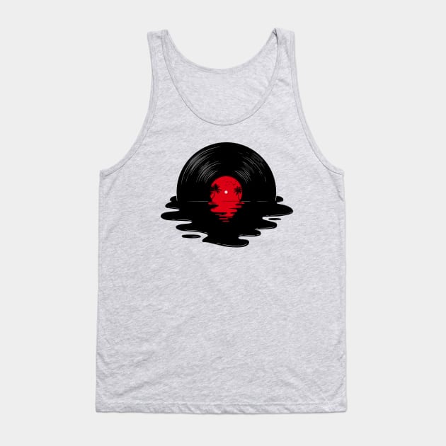 Melting Beach Vinyl Tank Top by Gammaray